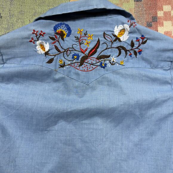 Dee Cee Rangers Vintage Western Button Down Shirt Size Medium  80s - Picture 5 of 5